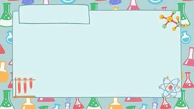 Khung ảnh nền powerpoint màu xanh nhạt trang trí những dụng cụ thí nghiệm