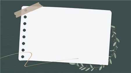 Hình ảnh tờ giấy trong quyển sổ kết hợp với băng keo nghệ thuật làm hình nền slide powerpoint