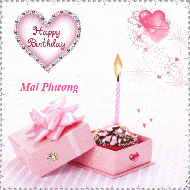 Viết tên lên ảnh gif với cây nến chuyển động lung linh