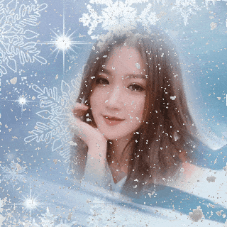 Tuyết rơi và những bông hoa tuyết chúc mừng giáng sinh