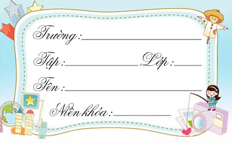 Nhãn vở với những hình tượng ngộ nghỉnh