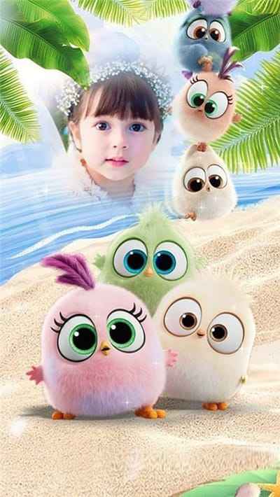 Ghép ảnh tạo hình nền điện thoại những nhân vật hoạt hình ngộ nghĩnh