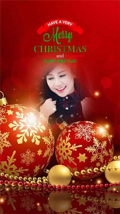 Tạo hình nền điện thoại chào đón noel với những quả cầu đẹp