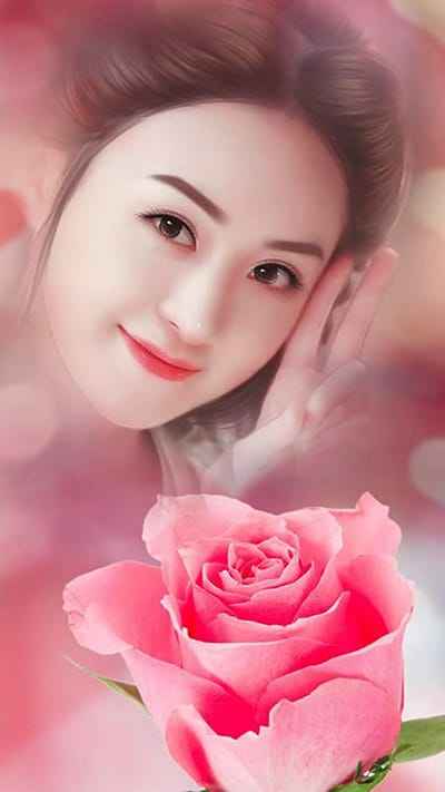 Tạo hình nền điện thoại với bông hoa hồng nghệ thuật tuyệt đẹp