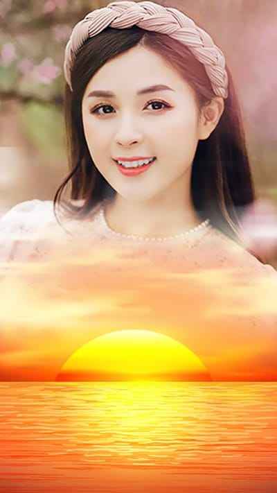 Tạo ảnh làm hình nền điện thoại với cảnh hoàng hôn tuyệt đẹp