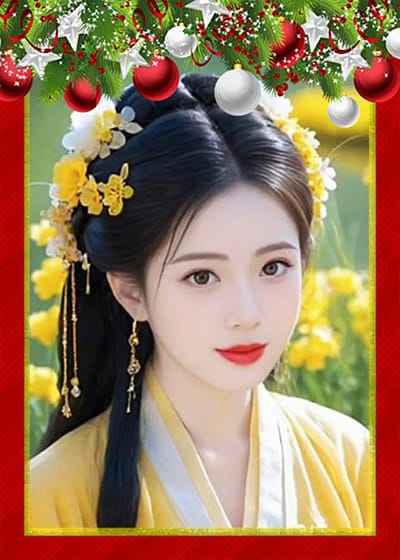 Tạo ảnh ghép những quả cầu và khung ảnh đỏ rực rỡ chào đớn noel