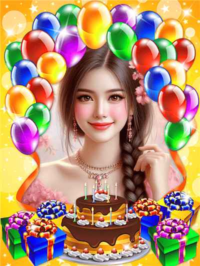 Ghép khung ảnh chúc mừng sinh nhật với công nghệ ai đẹp rực rỡ