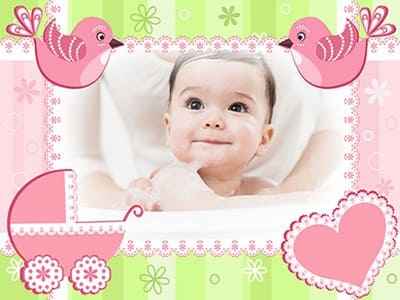 khung ảnh cảnh đẹp bé yêu và chim