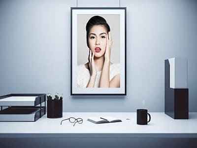 Khung ảnh bàn làm việc trang trí phong cách hiện đại sang trọng