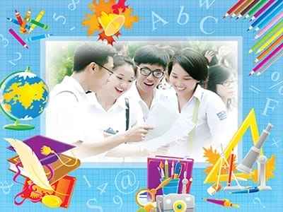 Tạo ảnh online đồ dùng học tập kết hợp những con số độc đáo