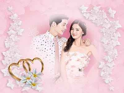 Khung hình ảnh cưới trang trí nhẩn đẹp