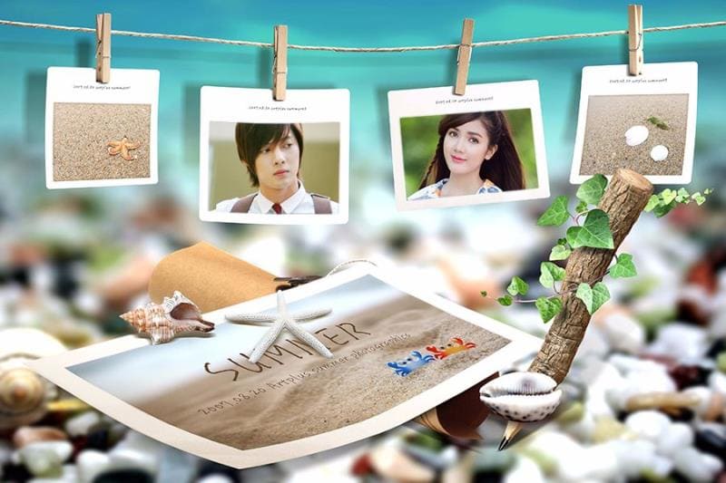 Khung hình về biển mùa hè tuyệt đẹp