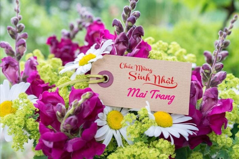 Thiệp hoa chúc mừng sinh nhật