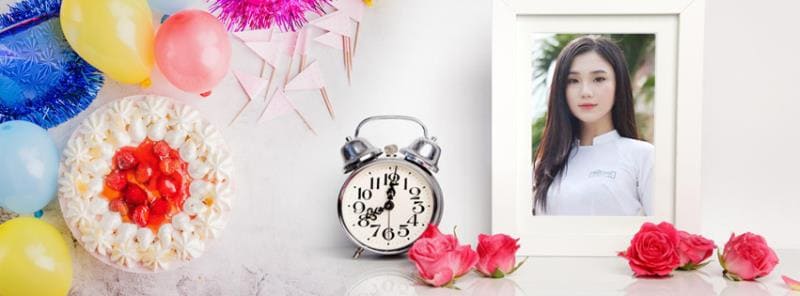 Tạo hình với chiếc đồng hồ kết hợp hoa hồng đẹp