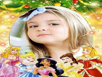 Ghép khung ảnh giáng sinh với các nàng công chúa