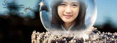 Tạo ảnh bìa facebook với quả cầu tuyết