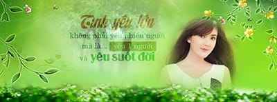Tạo ảnh bìa facebook đẹp bên vườn hoa