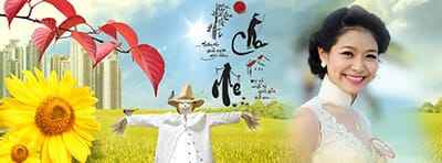 Tạo ảnh bia facebook cánh đồng thôn quê