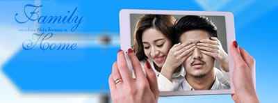 Tạo ảnh bìa facebook ngắm ảnh người thân trên màn hình ipad