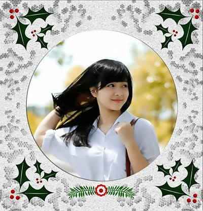 Ghép khung ảnh hoa văn giáng sinh đẹp