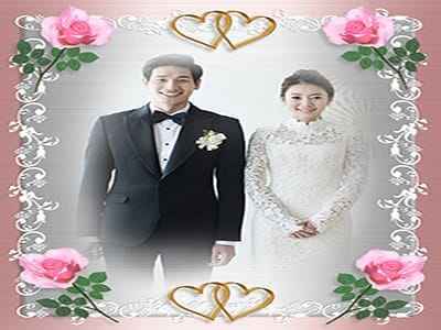 Khung ảnh phối cảnh hoa văn sáng tạo