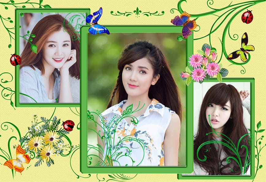 Khung hình trang tri hoa văn đẹp hiện đại