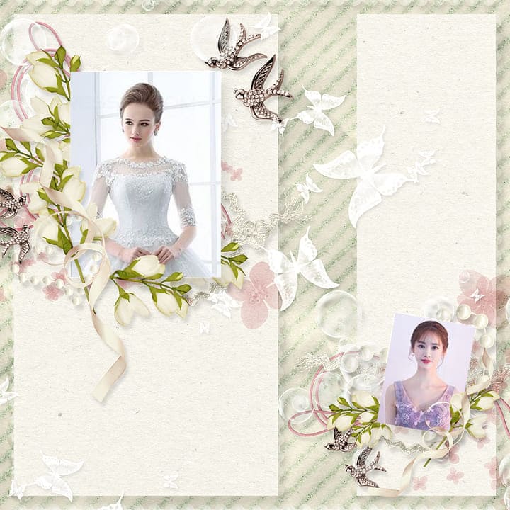 Những chú chim én và hoa văn đẹp