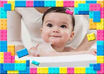 Ghép khung ảnh đồ chơi ghép hình của bé