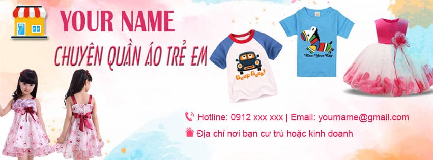 Giới thiệu bán hàng chuyên quần áo trẻ em mẫu 1