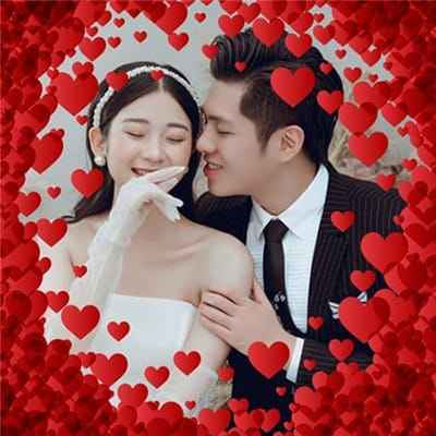 Tạo ảnh đại diện facebook với khung nền trái tim yêu thương