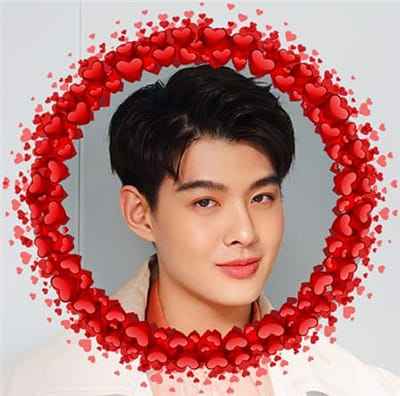 Tạo ảnh đại diện facebook trang trí với vòng trai tim