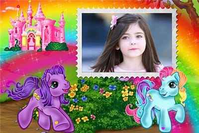 Ghép ảnh bé yêu với hình ảnh trong phim hoạt hình pony