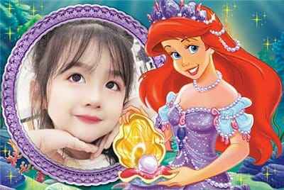Ghép ảnh bé yêu với công chúa ngọc trai