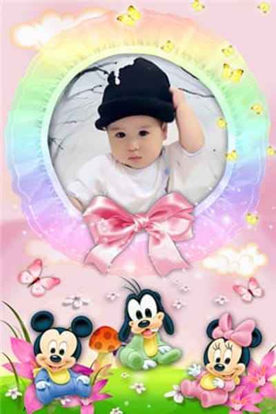 Ghép ảnh bé yêu với những con vật hoạt hình nổi tiếng