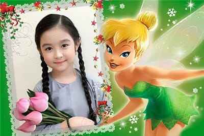 Ghép ảnh bé yêu với thiên thần xanh có cánh