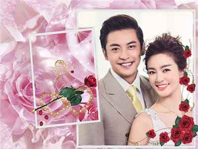 Ghép ảnh tình yêu lãng mạn trang trí hoa hồng đẹp