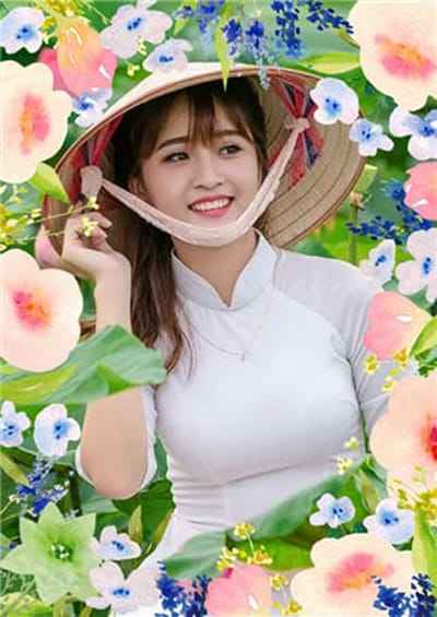 Tạo ảnh cực chill với các loài hoa màu hồng, tím và xanh