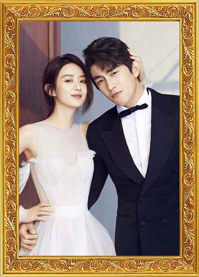 Ghép ảnh online vào khung ảnh gia đình trang trí hoa văn tinh xảo