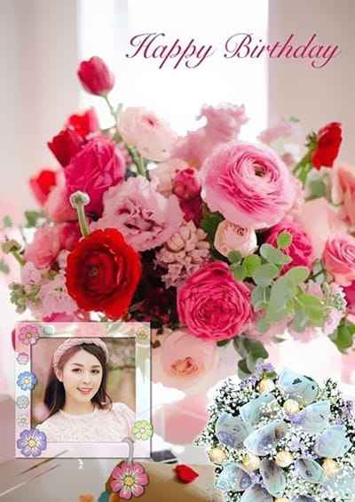 Tạo ảnh chúc mừng sinh nhật độc đáo với bó hoa từ những tờ tiền 500 nghìn
