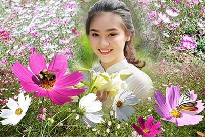 Tạo ảnh nghệ thuật với cánh động hoa tự nhiên tươi đẹp