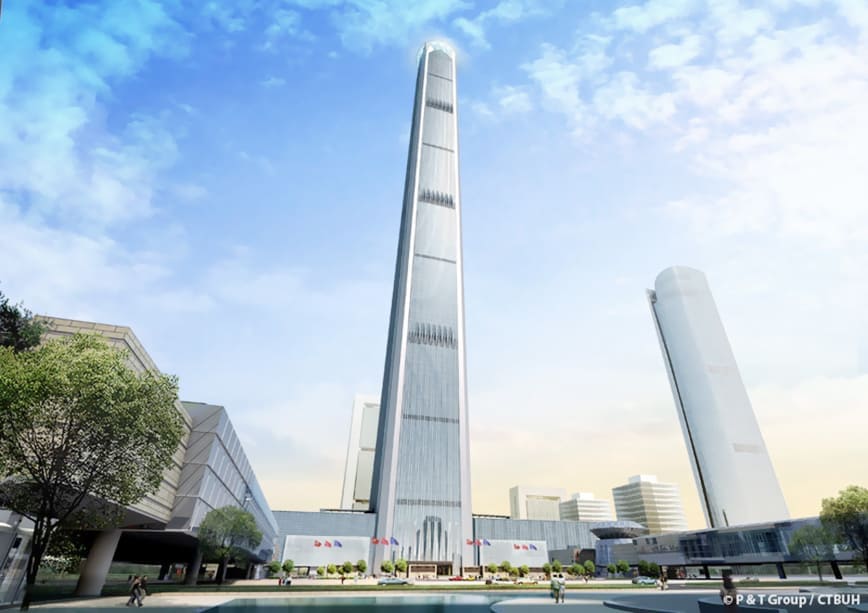 Xem hình ảnh Tòa nhà Goldin Finance 117 - Thiên Tân, Trung Quốc (596 mét)