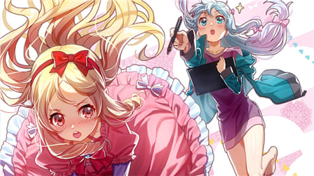Hình ảnh anime hai cô gái xinh đẹp