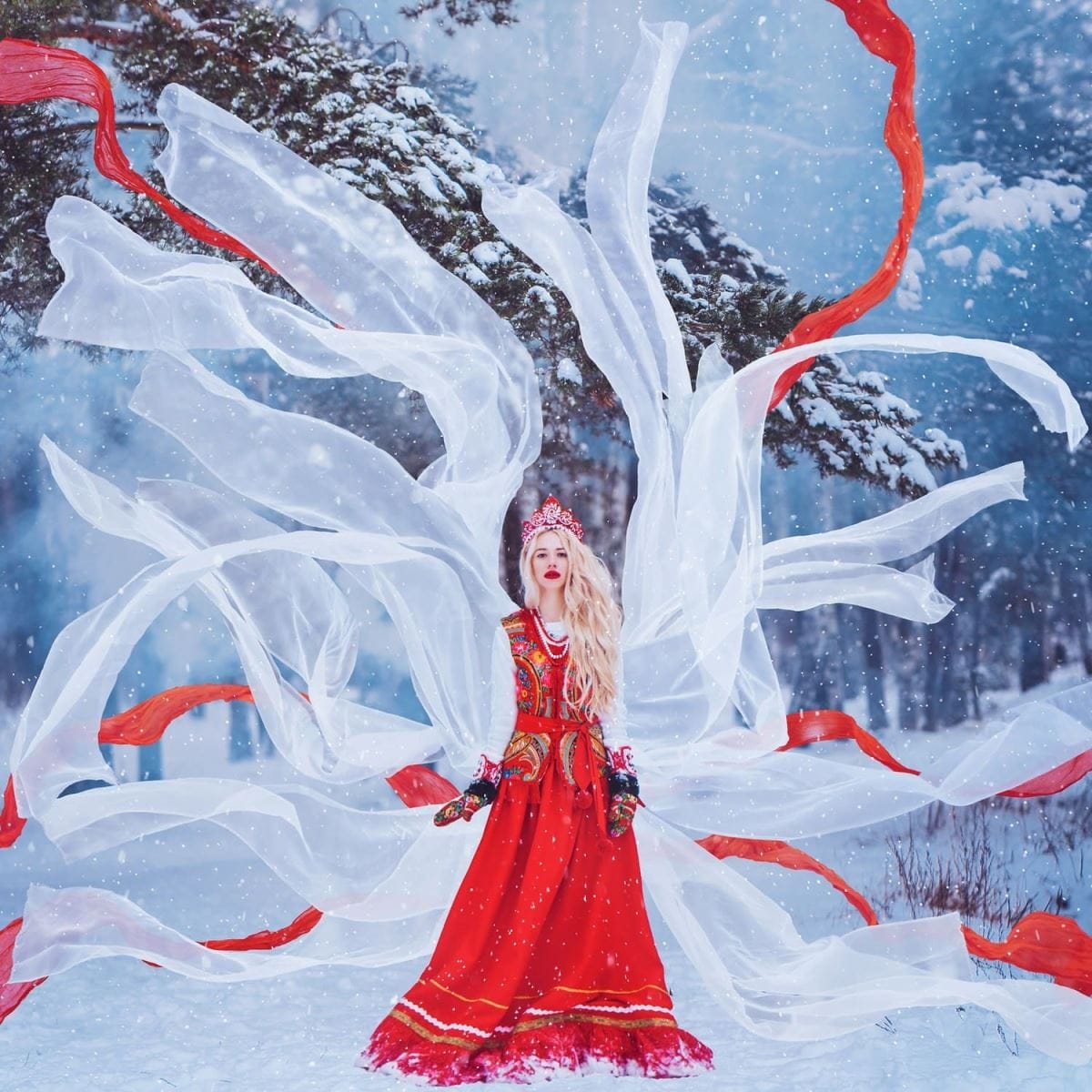 Xem hình ảnh hiệu ứng tuyệt đẹp với những dải lụa