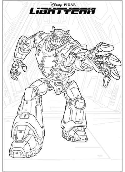 Tranh tô màu người máy