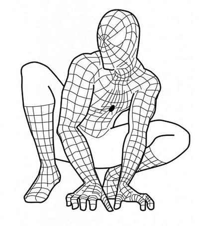 Tranh tô màu người nhện