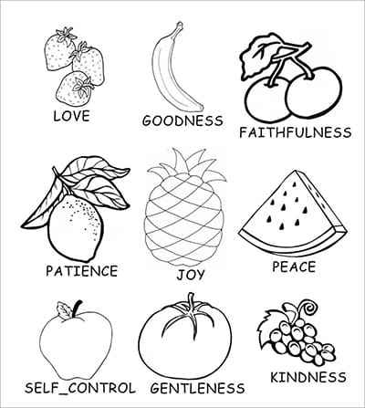 Tranh tô màu các loại trái cây nổi tiếng