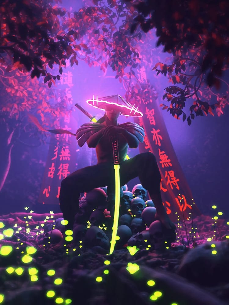 Hình nền điện thoại võ sỉ ninja ngầu