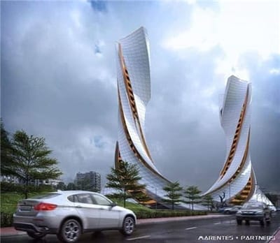 Xem hình ảnh kiến trúc tòa nhà chữ V nghệ thuật tuyệt đẹp