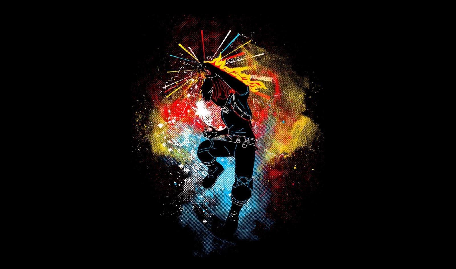 Hình nền máy tính đẹp về sự kết hợp sắc màu và ánh sáng