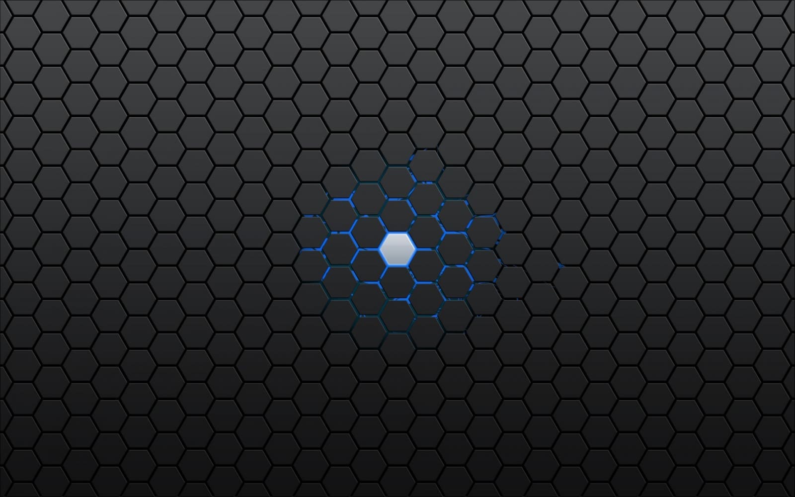 Hình nền máy tính hiệu ứng 3D với khối hình lục giác nghệ thuật